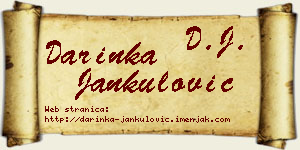 Darinka Jankulović vizit kartica